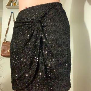 Clubbing Skirt Black Sequin Mini Skirt Spain